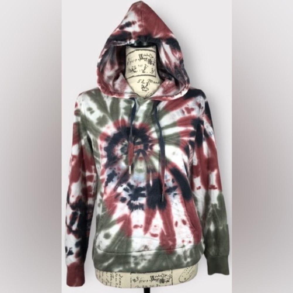 No Boundaries, Tie Dye Hooded Sweatshirt, Size S (Girl) - Picture 2 of 15